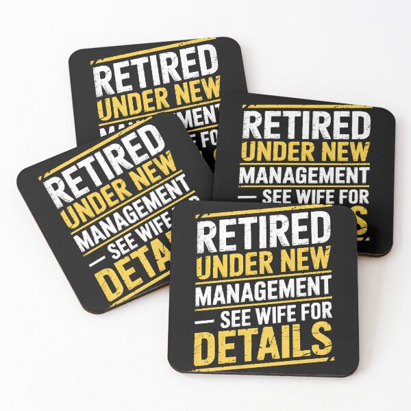 Item preview, Retired Under New Management See Wife For Details designed and sold by AniArtPL.
