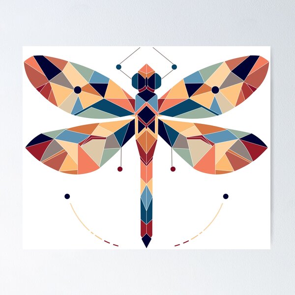 Item preview, Mosaic Dragonfly – Nature-Inspired designed and sold by LadyInEverGreen.