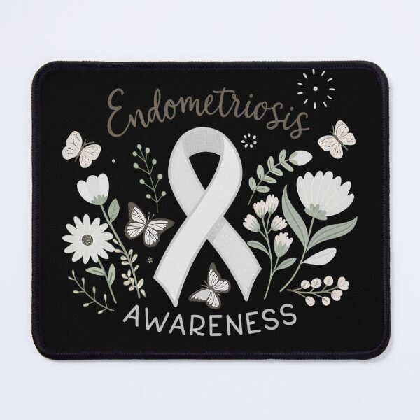Item preview, Endometriosis Awareness Floral Yellow Ribbon #4 designed and sold by SoftStyleStudio ⭐⭐⭐.