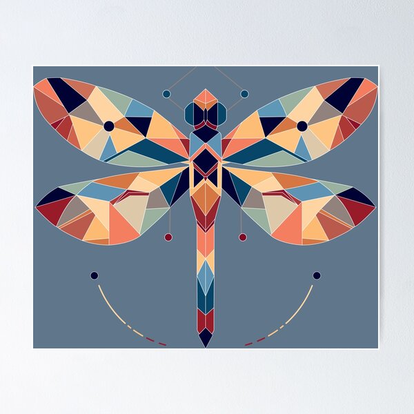 Item preview, Mosaic Dragonfly – Nature-Inspired designed and sold by LadyInEverGreen.