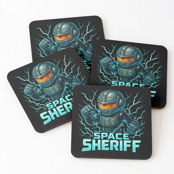 Item preview, Space Sheriff Retro Sci-Fi T-Shirt designed and sold by Sawset.