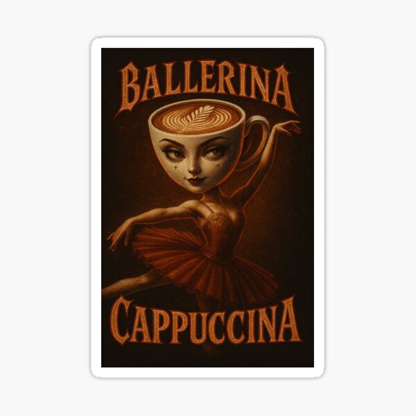 Item preview, ballerina cappuccina designed and sold by BeNazzArt.