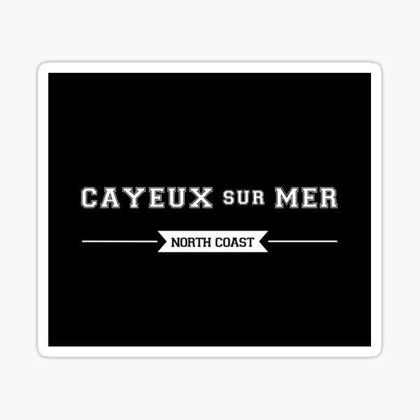 Vista previa del artículo con la obra «Espíritu de la Costa de Picardía – Cayeux-sur-Mer [negro]», diseñado y vendido por FrenchTouch77.