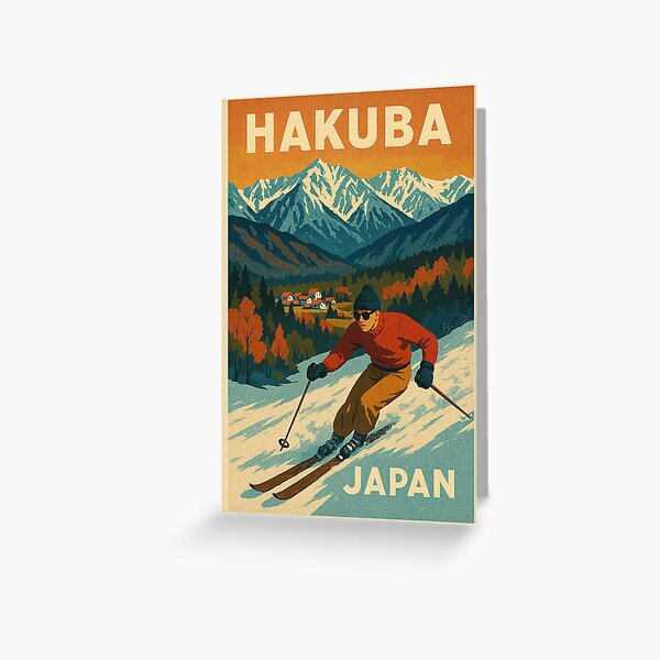Artikel-Vorschau von Hakuba, Japan Retro-Poster, designt und verkauft von JoeWakey.