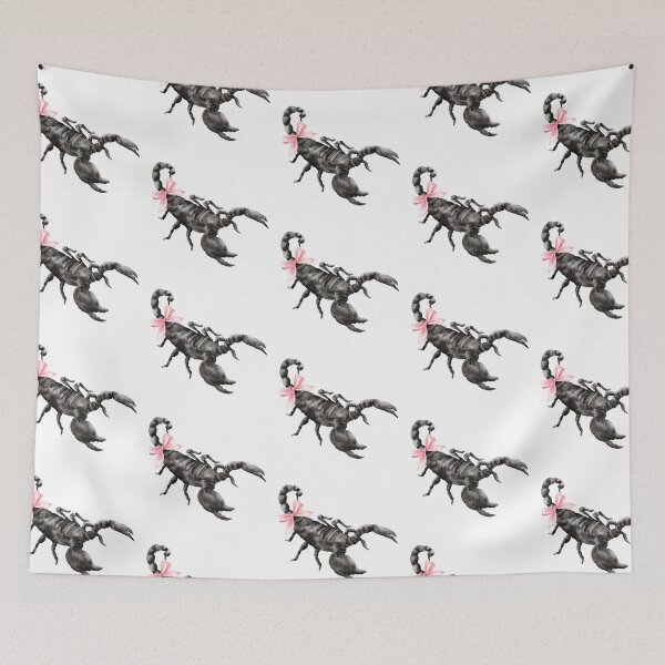 Item preview, Black Scorpion with Pink Bow – Goth Coquette Halloween Aesthetic designed and sold by DivinePassion.