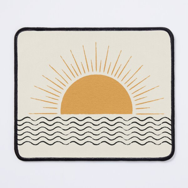 Item preview, Ocean Wave Sun - Mid century designed and sold by moonlightprint.