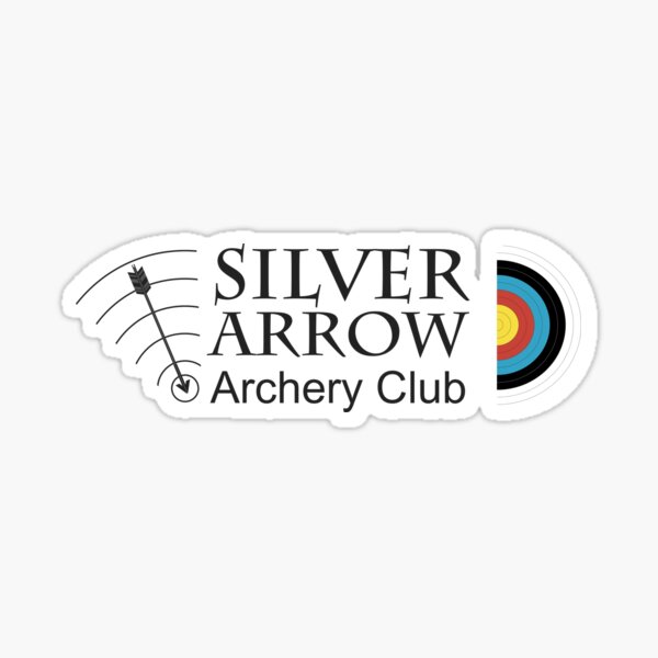 Artikel-Vorschau von Logo und Zielscheibe des Silver Arrow Archery Club, designt und verkauft von Silver Arrow Archery Club Edlesborough.