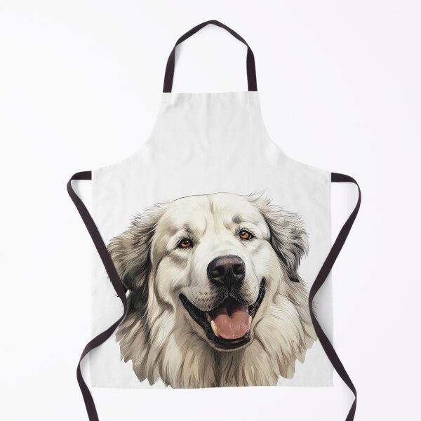 Item preview, Majestic White Smile: Great Pyrenees or Similar Breed Portrait designed and sold by MYK-Printing.