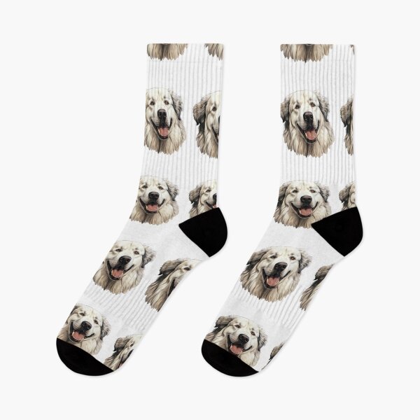 Item preview, Majestic White Smile: Great Pyrenees or Similar Breed Portrait designed and sold by MYK-Printing.