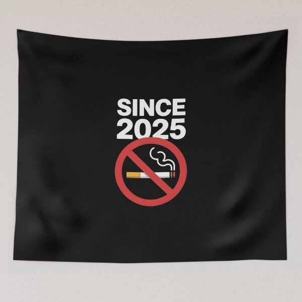 Item preview, Bold Anti-Smoking "Since 2025" No-Smoking Symbol Hoodie Design designed and sold by Hooodify.