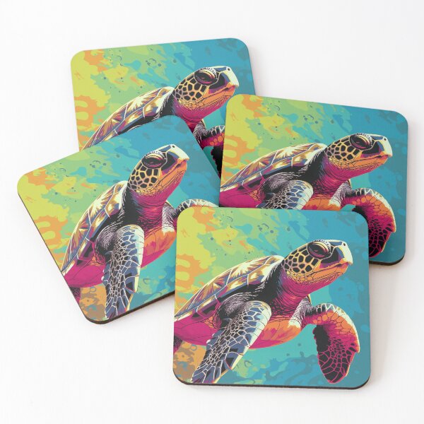 Item preview, Sea Turtle Popart designed and sold by RedHandedOD.