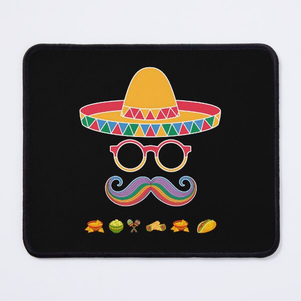 Item preview, Funny Sombrero & Mustache Fiesta Design with Tacos and Nachos designed and sold by Fragy72.