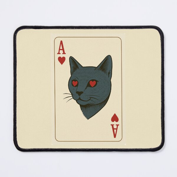 Item preview, Ace of Hearts – Russian Blue Cat designed and sold by Benja & Co..