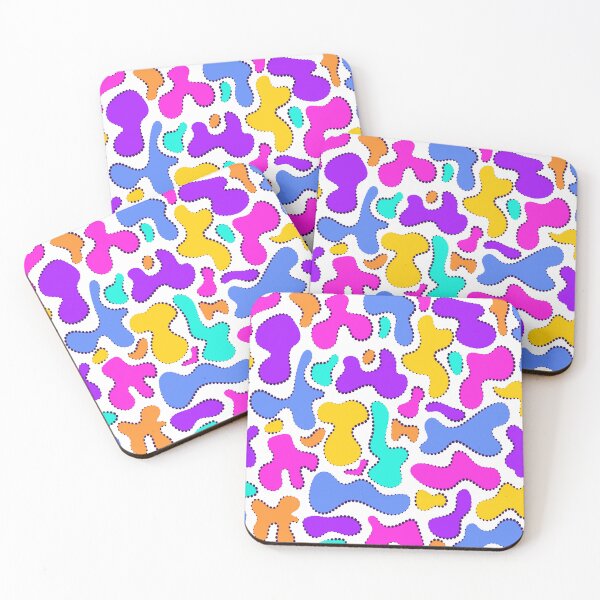 Item preview, Bright acid liquid shapes designed and sold by OM-lova.