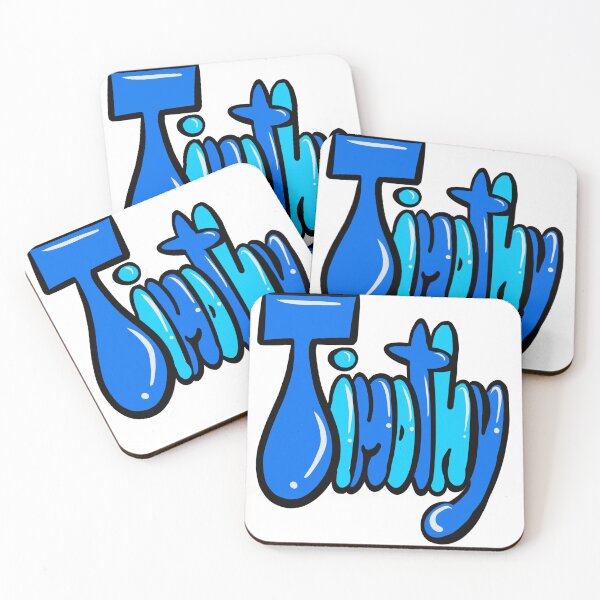 Item preview, Timothy name in blue graffiti calligraphy Top 10 best personalised gifts for boys Timothy designed and sold by Artonmytee.