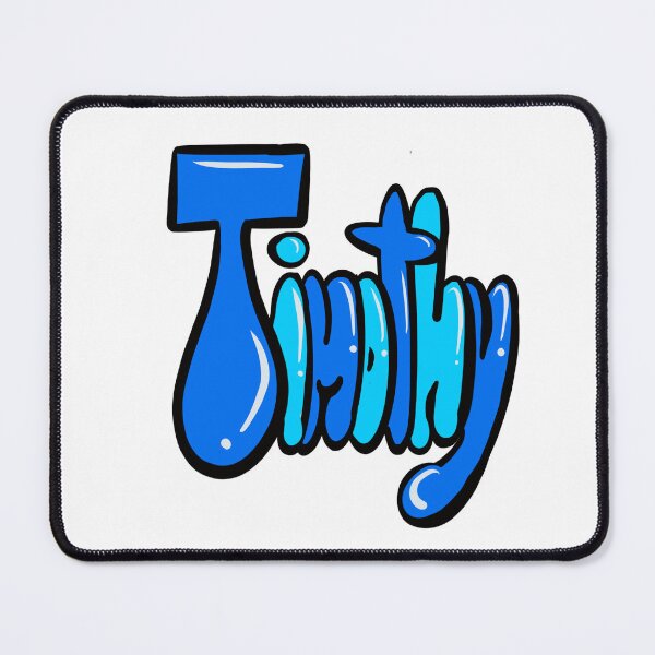 Item preview, Timothy name in blue graffiti calligraphy Top 10 best personalised gifts for boys Timothy designed and sold by Artonmytee.