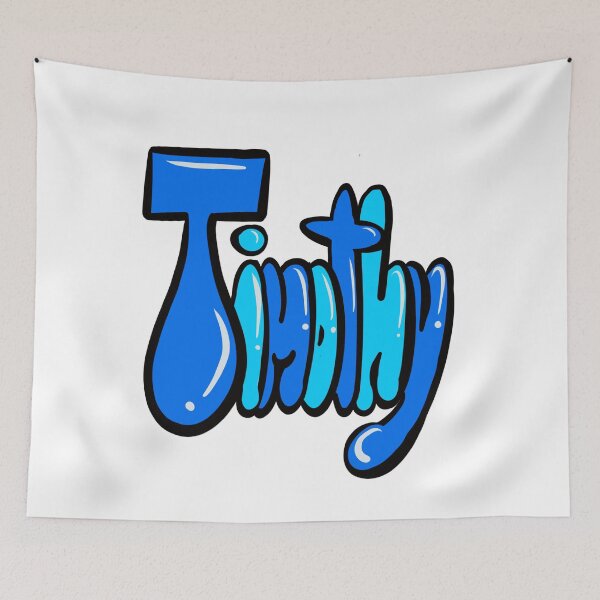 Item preview, Timothy name in blue graffiti calligraphy Top 10 best personalised gifts for boys Timothy designed and sold by Artonmytee.