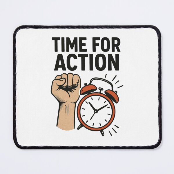 Item preview, Time for Action – Motivational Fist and Alarm Clock Design designed and sold by Lacritsa .