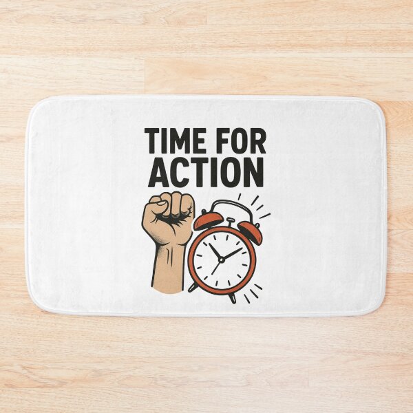 Item preview, Time for Action – Motivational Fist and Alarm Clock Design designed and sold by Lacritsa .