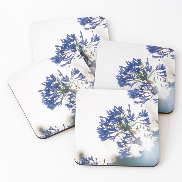 Item preview, Blue "Flowers of love" (aka agapanthus) backlit by the sun designed and sold by Pascal-F.