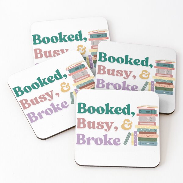 Item preview, Booked, Busy, and Broke designed and sold by LitandLiteraryLife.