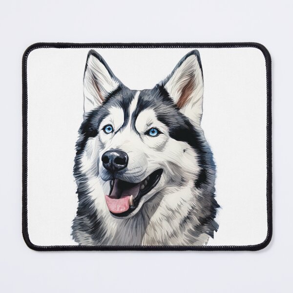 Item preview, Captivating Gaze: Striking Husky Portrait with Piercing Eyes designed and sold by MYK-Printing.