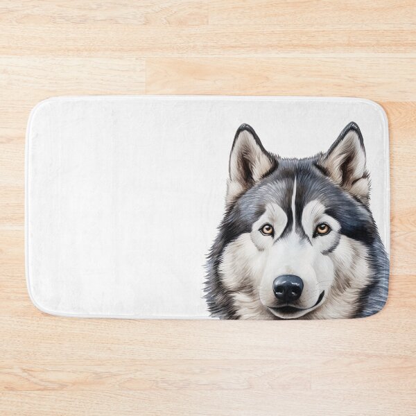 Item preview, Captivating Gaze: Striking Husky Portrait with Piercing Eyes designed and sold by MYK-Printing.