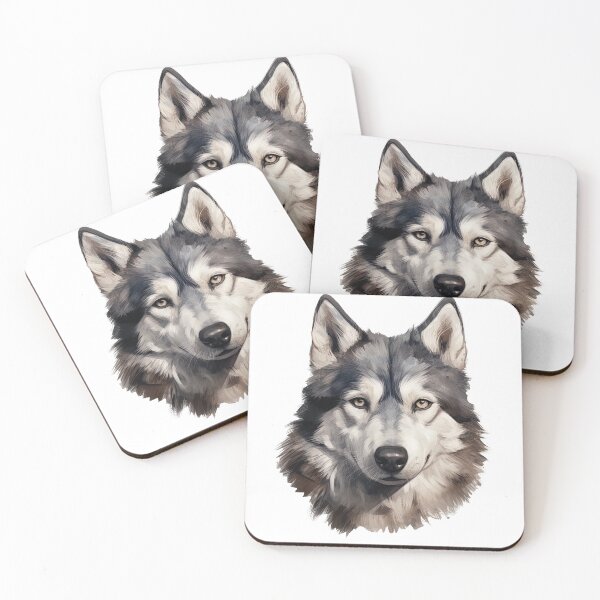 Item preview, Captivating Gaze: Striking Husky Portrait with Piercing Eyes designed and sold by MYK-Printing.