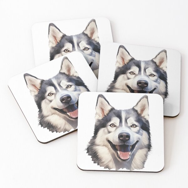 Item preview, Captivating Gaze: Striking Husky Portrait with Piercing Eyes designed and sold by MYK-Printing.