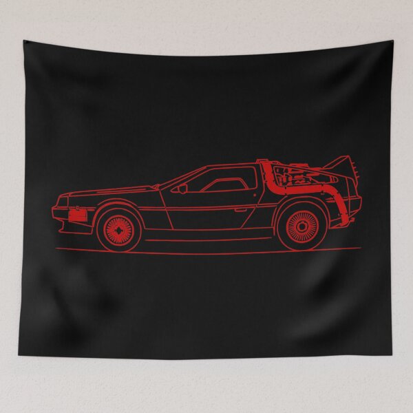 Item preview, Outatime Outline: The DeLorean Time Machine [4:3 13000x9750] designed and sold by MandalaPics.