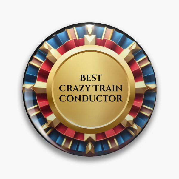Item preview, RIBBON:  Best Crazy Train Conductor - funny awards achievements designed and sold by DesignsFromTW-S.