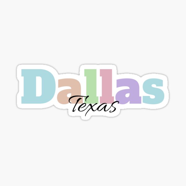 Dallas Texas Travel Luggage Sticker