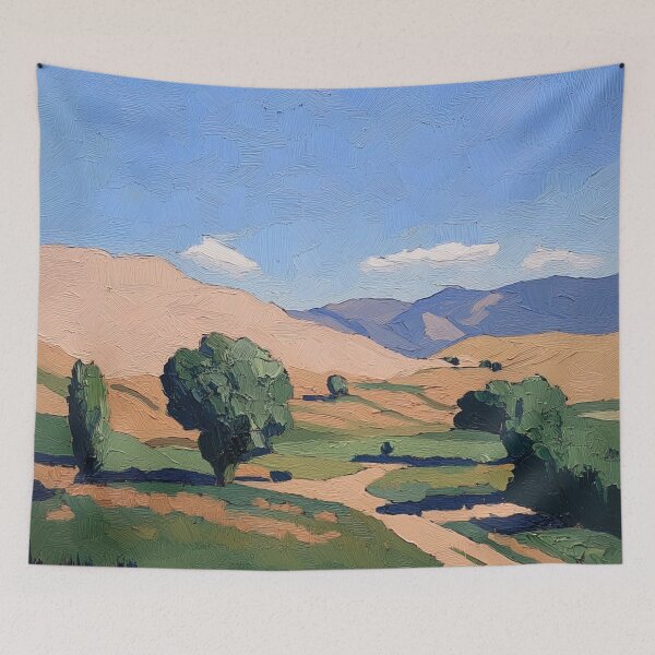 Item preview, Jordan landscape | Post-impressionist painting style designed and sold by ComicsFactory.
