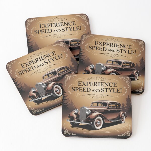 Item preview, Vintage Car Ad designed and sold by Ink And Inspire.