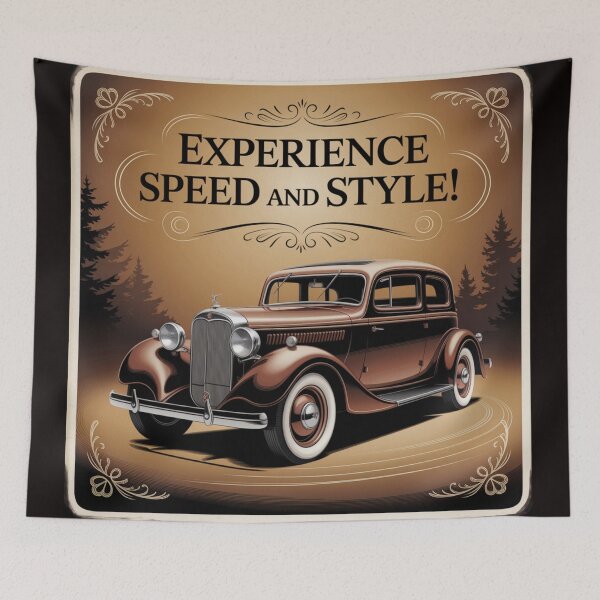 Item preview, Vintage Car Ad designed and sold by Ink And Inspire.