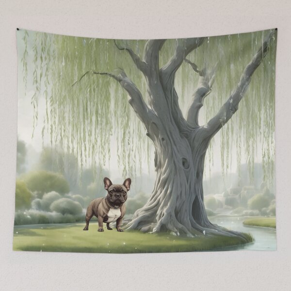 Item preview, French Bulldog Under A Willow Tree designed and sold by NikkiBear67.