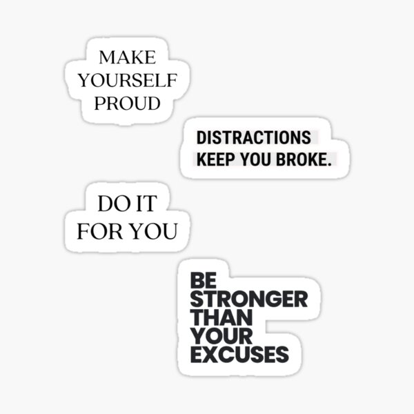Item preview, MAKE YOURSELF PROUD, stickers. designed and sold by Desings_888.