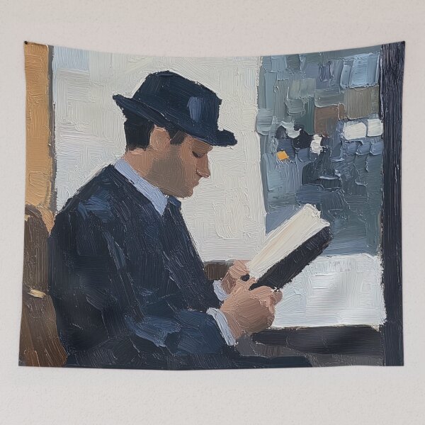 Item preview, Journalist | Post-impressionist painting style designed and sold by ComicsFactory.
