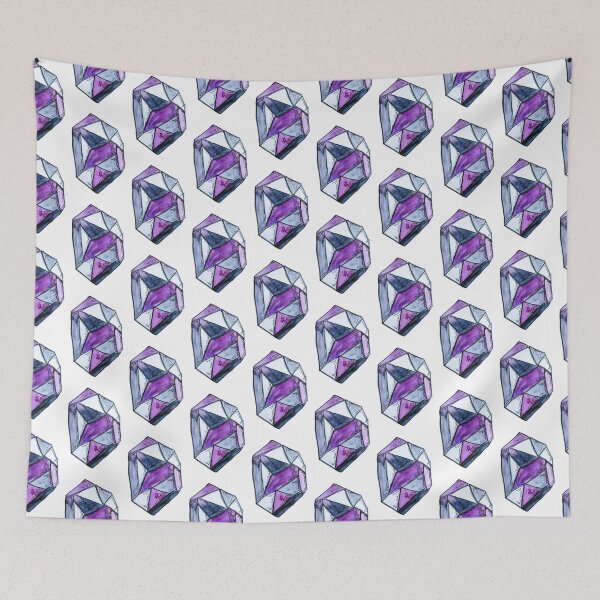 Item preview, Asexual and Grey-Sexual Pride Crystal designed and sold by Kendra Kantor.