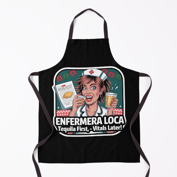 Item preview, Enfermera Loca – Funny Tequila Nurse Fiesta Design designed and sold by Fragy72.