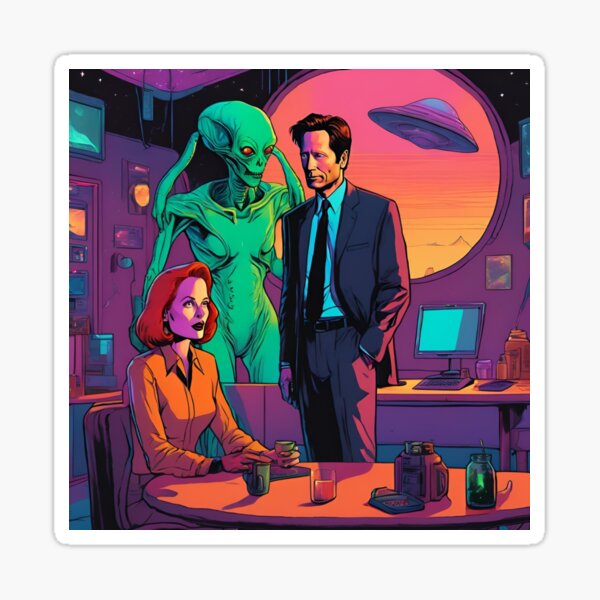 Item preview, Mulder & Scully Chillin' designed and sold by Vividly Ashli.