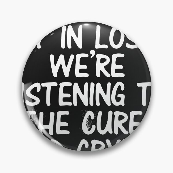 Vista previa del artículo con la obra «Entra perdedor, estamos escuchando The Cure y llorando.», diseñado y vendido por The Dorkerie.