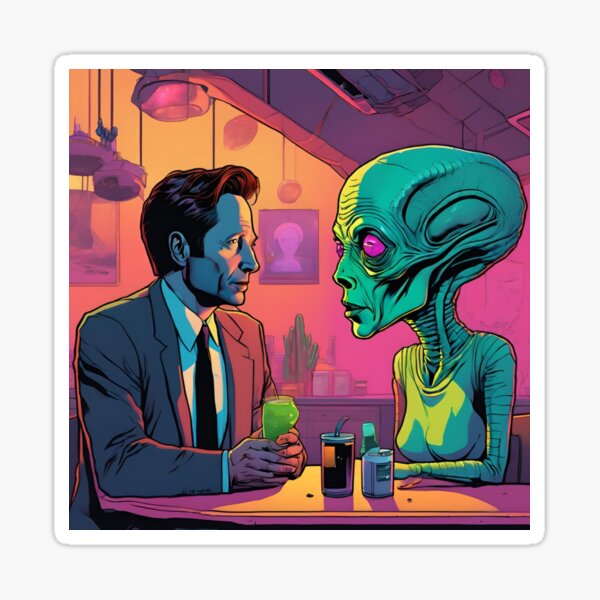 Item preview, Mulder - Drinks With a Friend designed and sold by Vividly Ashli.