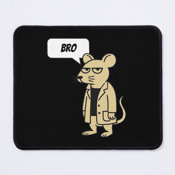 Item preview, Deadpan Bro Rat with Black Background designed and sold by FlippinTurtles.