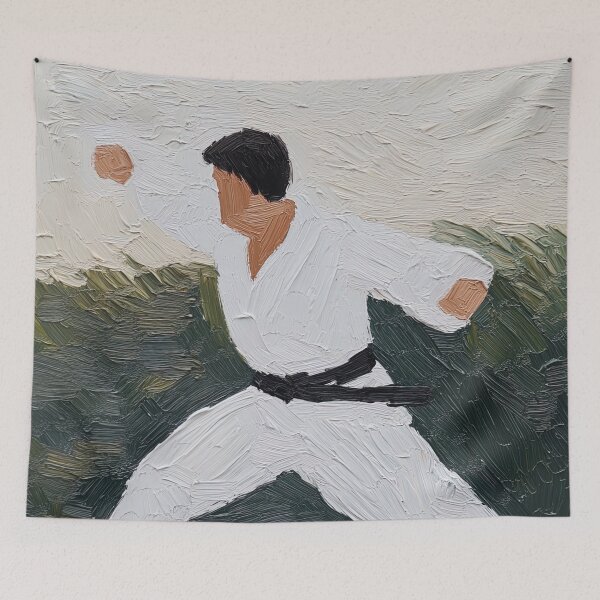 Item preview, Judo fighter | Post-impressionist painting style designed and sold by ComicsFactory.