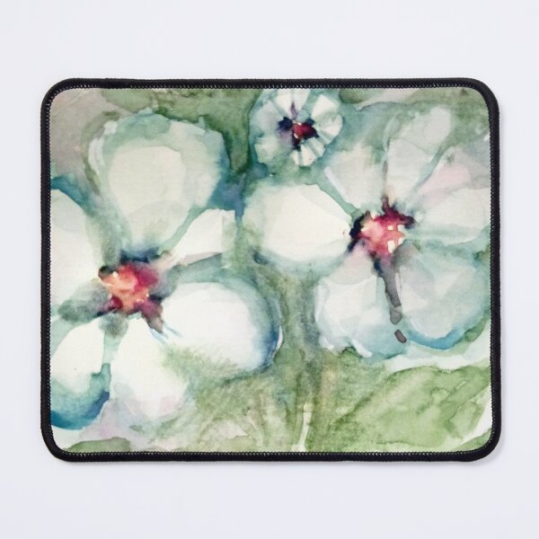 Item preview, White watercolor flowers designed and sold by Kara Draws.