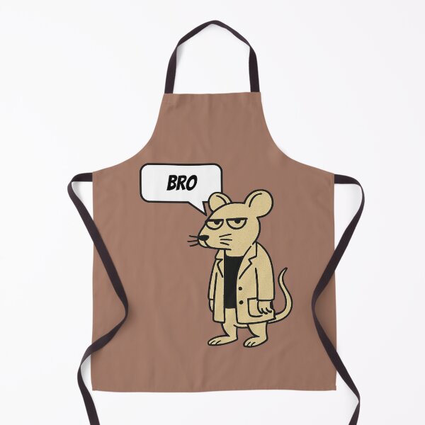 Item preview, Deadpan Bro Rat with Black Background with Mocha Mousse background designed and sold by FlippinTurtles.