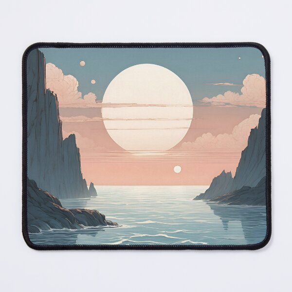 Item preview, The sun sets in the fjord designed and sold by NatalieOlan.