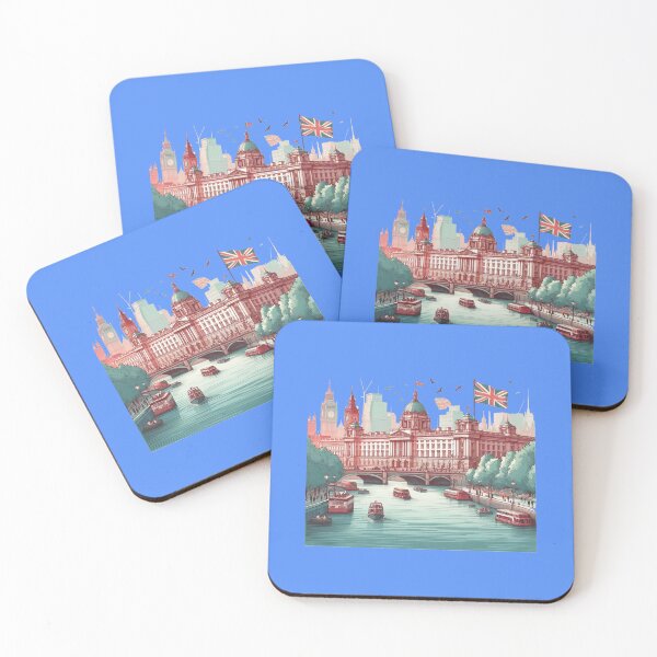 Item preview,  Minimalist Watercolor Illustration of the British Royal Residence in London, designed and sold by PaintMeWorld.