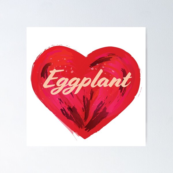 Item preview, I love eggplant heart designed and sold by LibStix.
